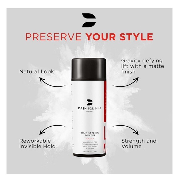 Hair Styling Powder for Men or Women - Premium Texturizing and Volumizing Hair - Picture 3 of 10